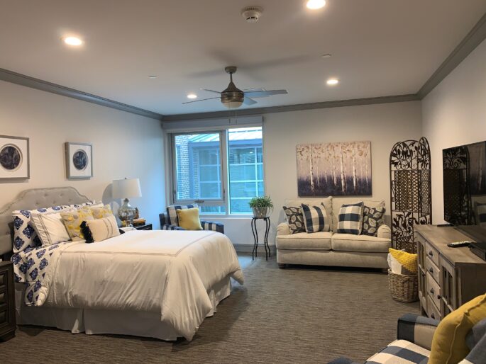 interior of a senior apartment in Dallas, TX