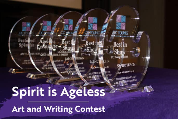 art and writing contest awards at CC Young senior living