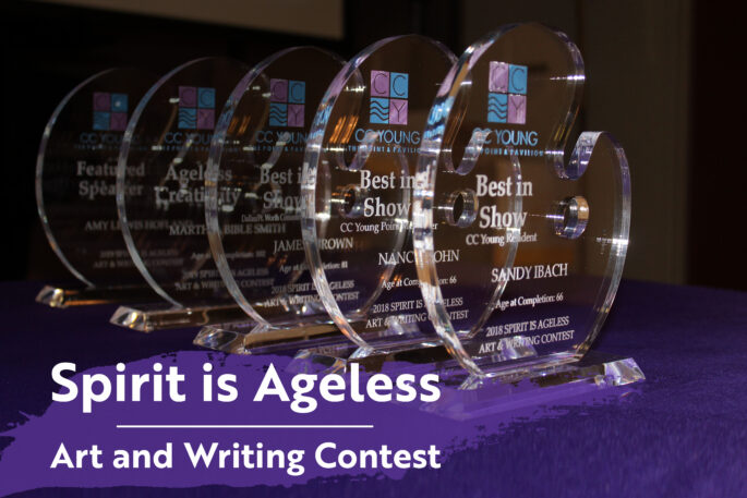 art and writing contest awards at CC Young senior living