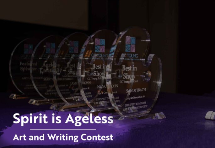art and writing contest awards at CC Young senior living